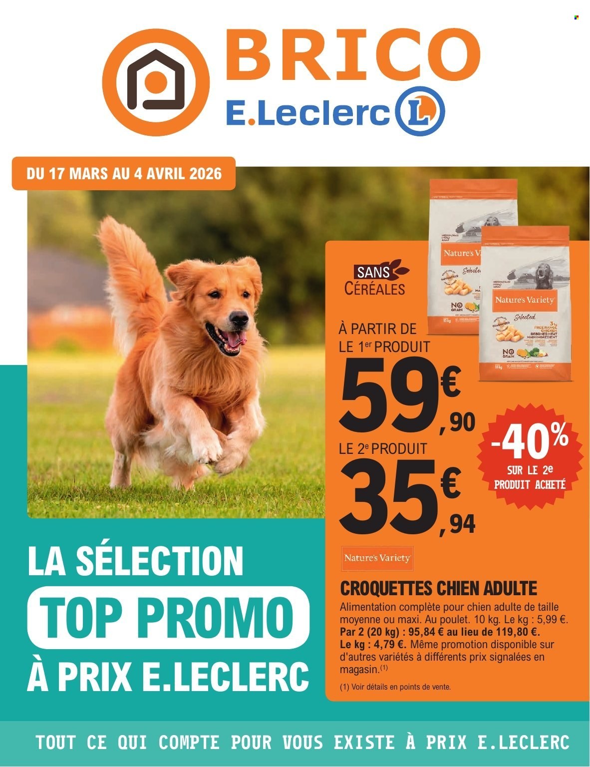 Catalogue E.Leclerc - 17/03/2026 - 04/04/2026. Page 1