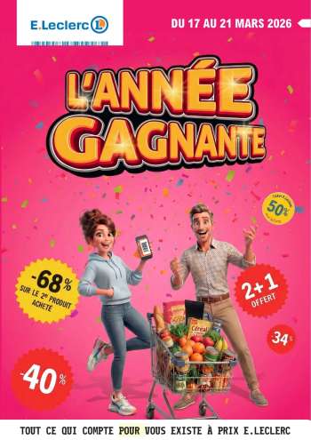 Catalogue E.Leclerc - 17/03/2026 - 21/03/2026.