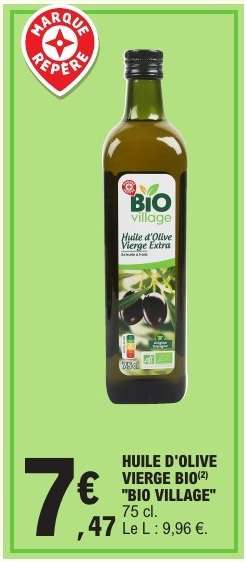 HUILE D'OLIVE VIERGE BIO "BIO VILLAGE"