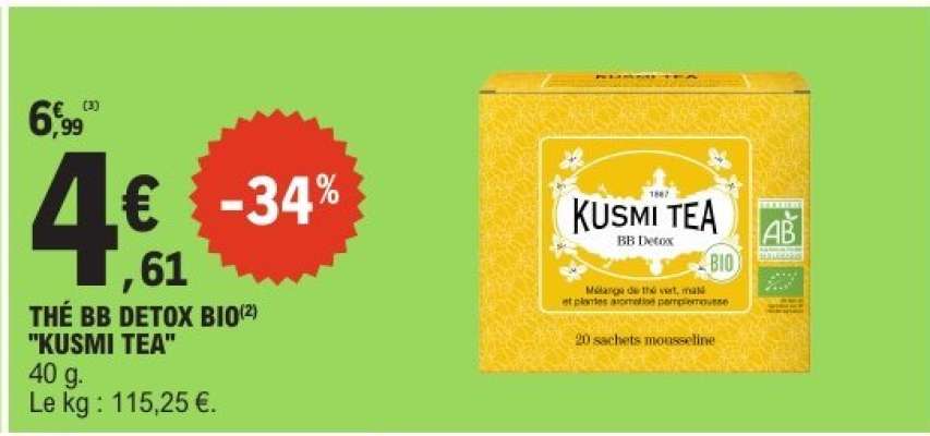 THÉ BB DETOX BIO "KUSMI TEA"