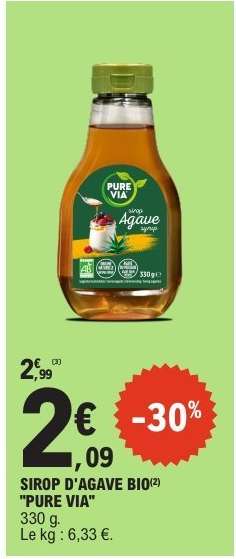 SIROP D'AGAVE BIO "PURE VIA"