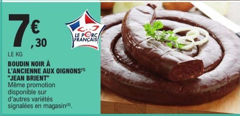 Boudin Noir à l'Ancienne aux Oignons "Jean Brient"