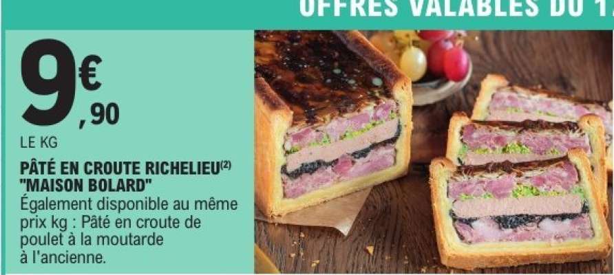 PÂTÉ EN CROUTE RICHELIEU "MAISON BOLARD"