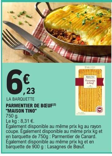 Parmentier de bœuf MAISON TINO