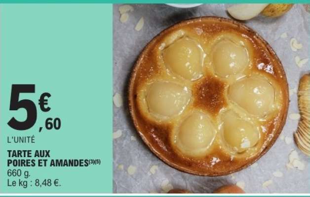 TARTE AUX POIRES ET AMANDES