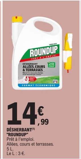 DÉSHERBANT "ROUNDUP"