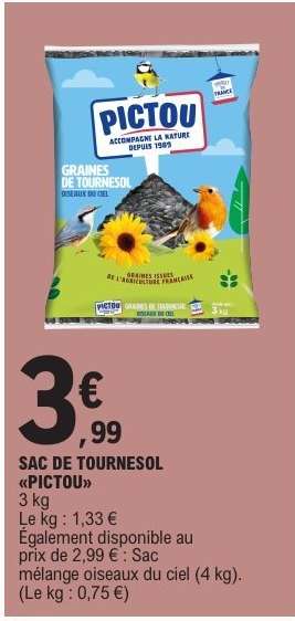 SAC DE TOURNESOL «PICTOU»