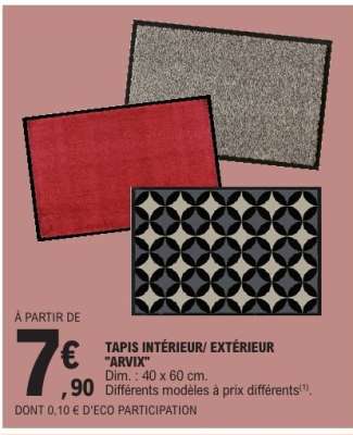 TAPIS INTÉRIEUR/ EXTÉRIEUR "ARVIX"