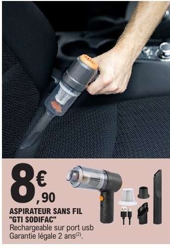 ASPIRATEUR SANS FIL "GTI SODIFAC"