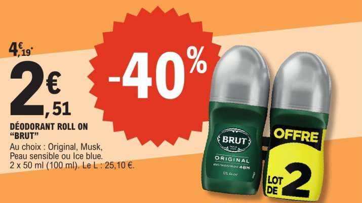 DEODORANT ROLL ON “BRUT”