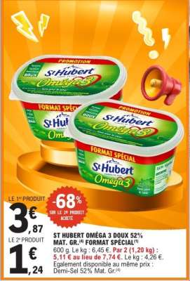 St Hubert Oméga 3 Doux 52% Mat. Gr. Format Spécial
