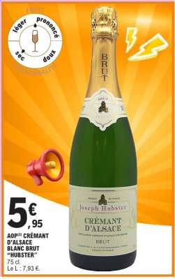 AOP(3) CRÉMANT D'ALSACE BLANC BRUT “HUBSTER”