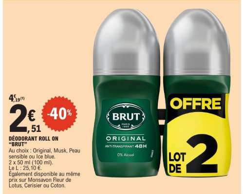 DEODORANT ROLL ON “BRUT”