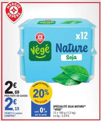 SPÉCIALITÉ SOJA NATURE "VÉGÉ"