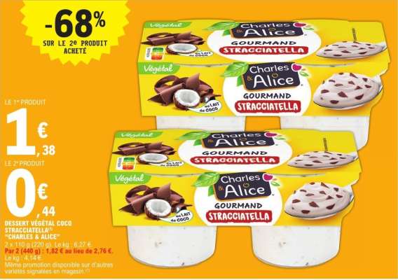 Dessert Végétal Coco Stracciatella