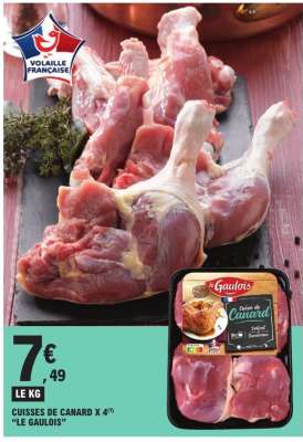 Cuisses de canard x 4 "Le Gaulois"