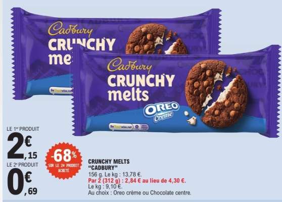 CRUNCHY MELTS "CADBURY"