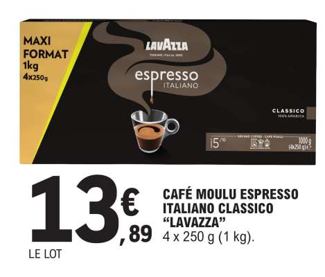Café Moulu Espresso Italiano Classico “Lavazza”