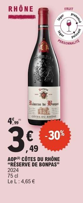 AOP CÔTES DU RHÔNE “RÉSERVE DE BONPAS”