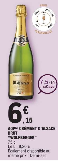 AOP Crémant d'Alsace Brut Wolfberger