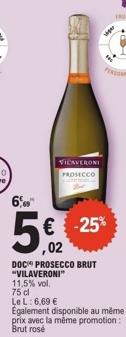 DOC PROSECCO BRUT "VILAVERONI"