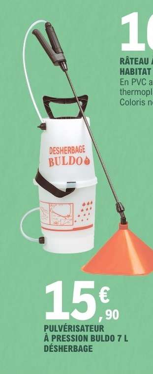 PULVÉRISATEUR À PRESSION BULDO 7 L DÉSHERBAGE