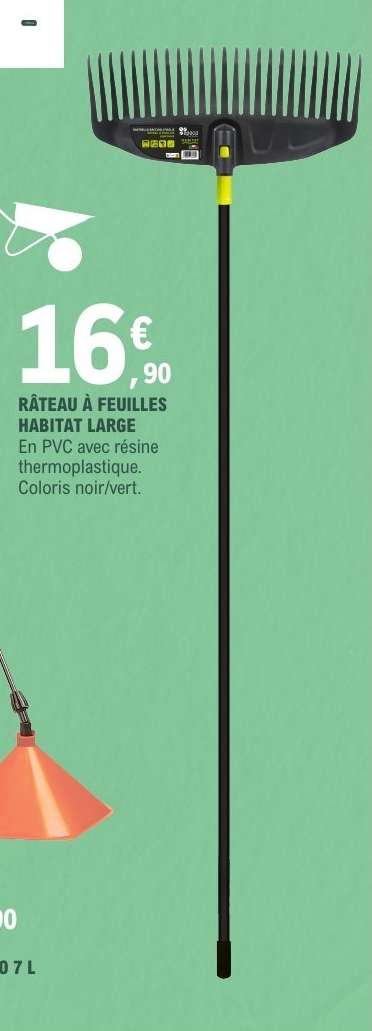 RÂTEAU À FEUILLES HABITAT LARGE