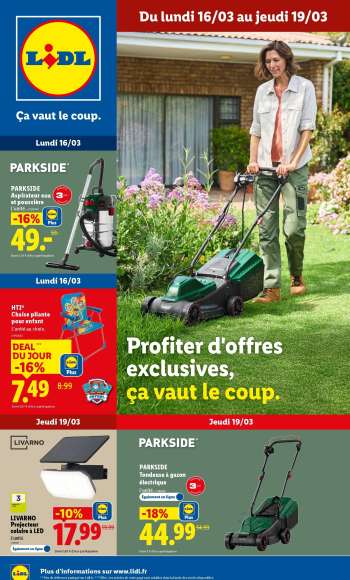 Catalogue Lidl - 16/03/2026 - 19/03/2026.