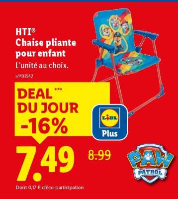 HTI Chaise pliante pour enfant