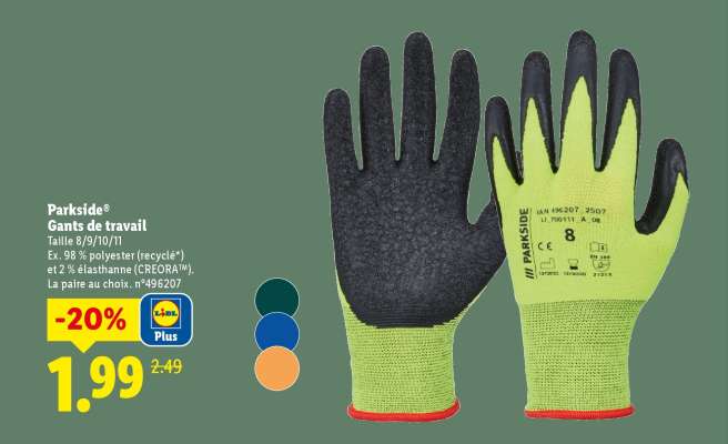 Parkside® Gants de travail