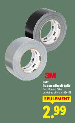 3M Ruban adhésif toilé