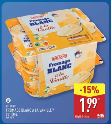 MILSANI FROMAGE BLANC À LA VANILLE
