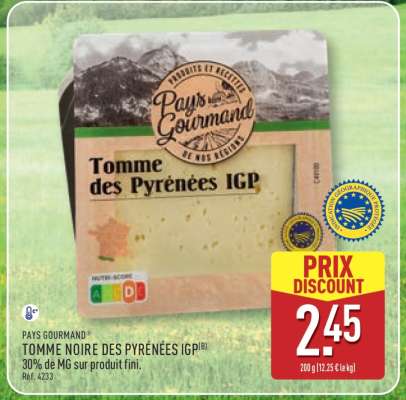 Tomme Noire Des Pyrénées Igp