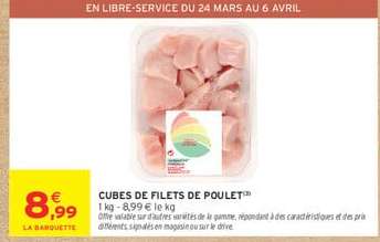 Cubes de Filets de Poulet
