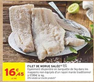 FILET DE MORUE SALÉE
