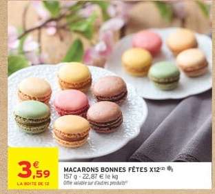 MACARONS BONNES FÊTES X12