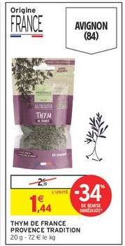 THYM DE FRANCE PROVENCE TRADITION