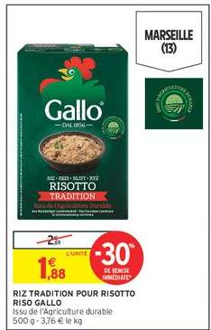 RIZ TRADITION POUR RISOTTO RISO GALLO