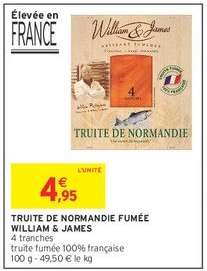 TRUITE DE NORMANDIE FUMÉE WILLIAM & JAMES