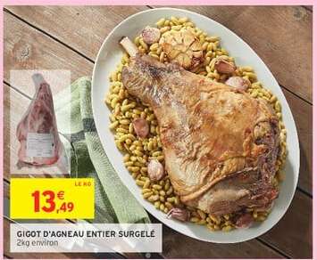 GIGOT D'AGNEAU ENTIER SURGELÉ