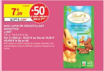 MINI LAPIN OR CROUSTILLANT NOISETTES