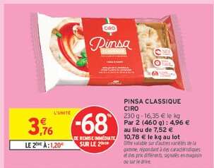 PINSA CLASSIQUE CIRO