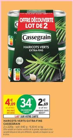 Haricots Verts Extra-Fins Cassegrain