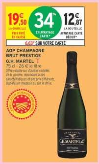 AOP Champagne Brut Prestige G.H. Martel