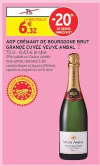 AOP Crémant de Bourgogne Brut Grande Cuvée Veuve Ambal