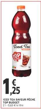 ICED TEA SAVEUR PECHE TOP BUDGET