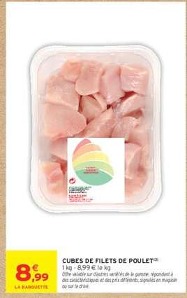 Cubes de Filets de Poulet
