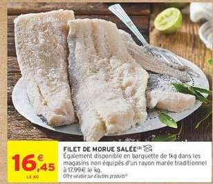 FILET DE MORUE SALÉE