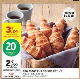 CROISSANT PUR BEURRE X8