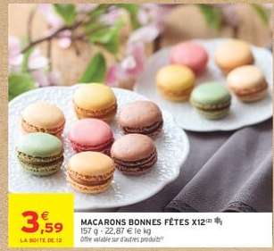 MACARONS BONNES FÊTES X12